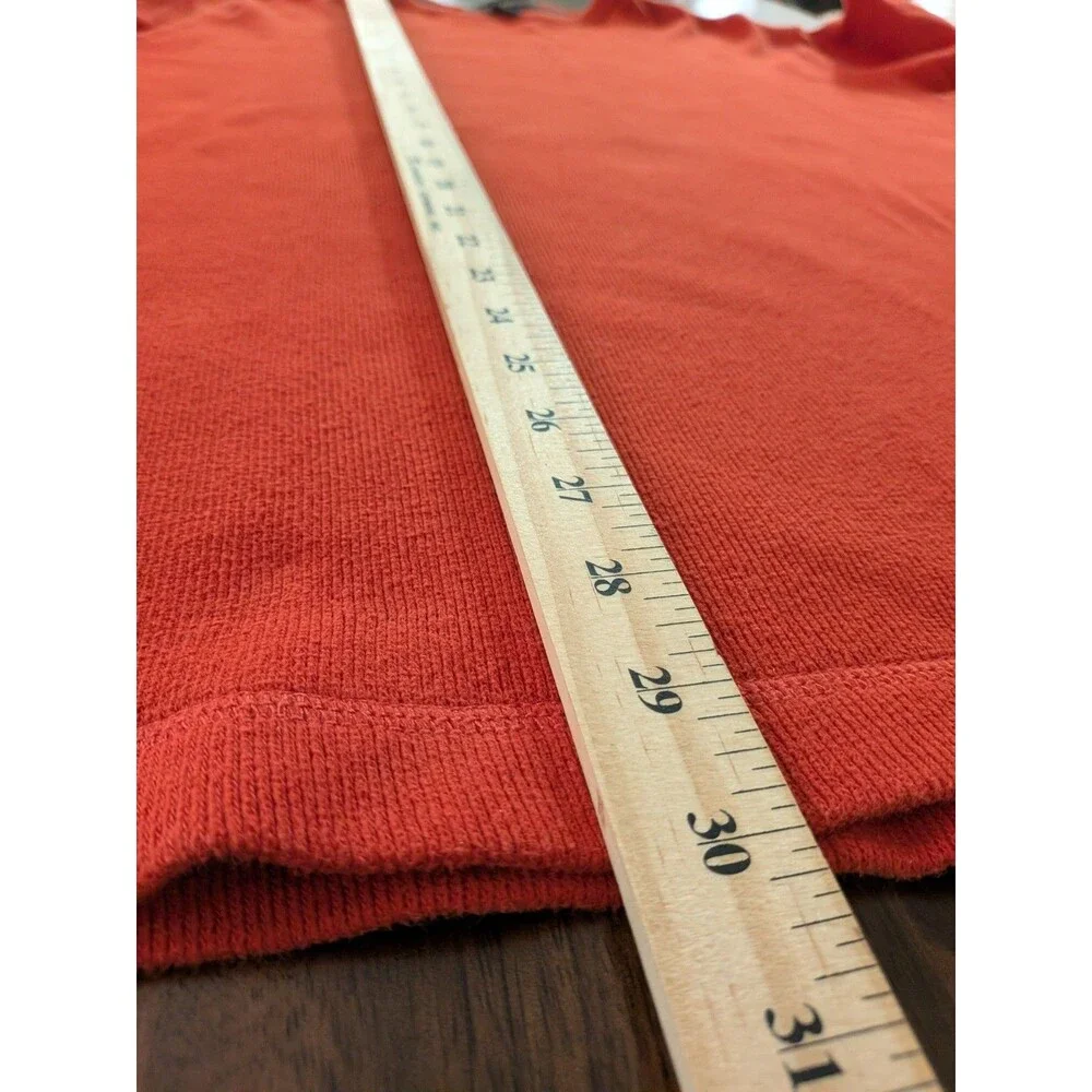 Banana Republic Men’s XL 100% Cotton Crewneck Sweater Burnt Orange Pullover